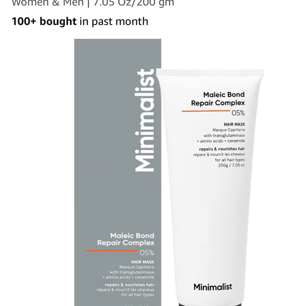 MINAmALIST /White Hair Care Cream for Grooming